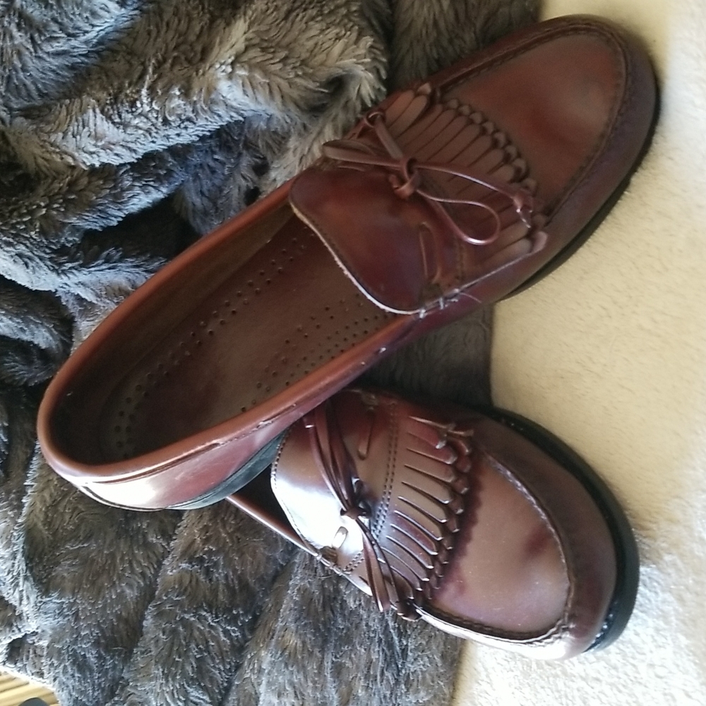 Mens * Brown Leather Oxford Shoes * Size 12